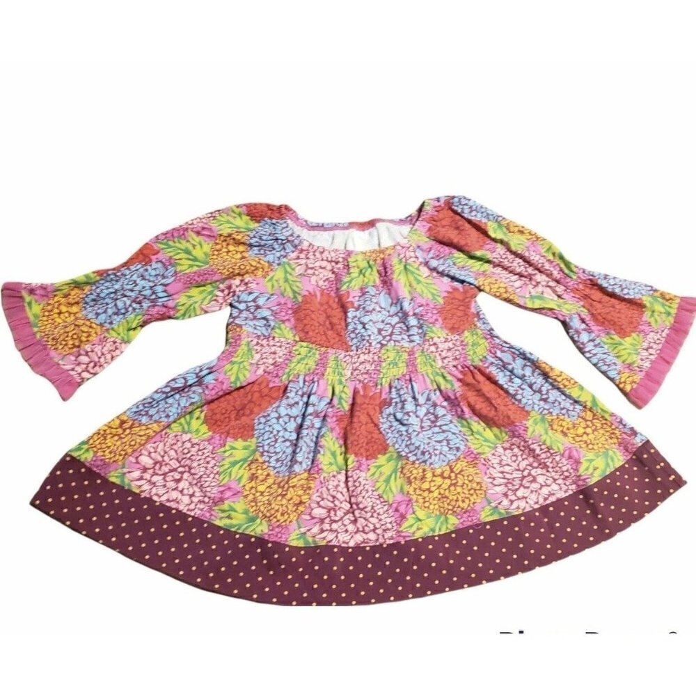 Matilda Jane girls size 4 Long Sleeve Shirt Peasant top Paint by Numbers